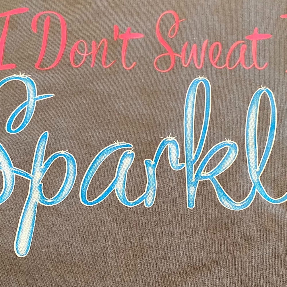I don't sweat I Sparkle tank top - Picture 3 of 3